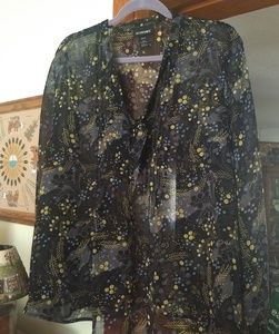 Gray Floral Top from Lane Bryant sz 18/20